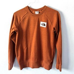 The North Face Heritage Patch Crew Neck Sweatshirt Burnt Orange
